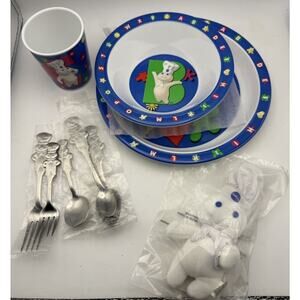Pillsbury Dough Boy Total Dish Set Character Theme Child Dinnerware Vintage 2000
